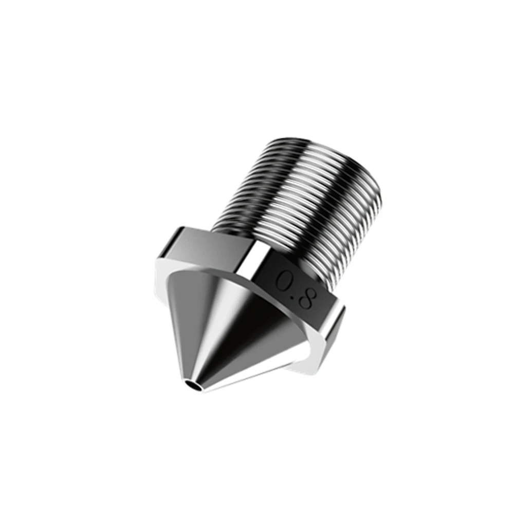 FLASHFORGE Creator 3 Pro Creator 4 용 고온 경화 노즐 0.4mm 0.6mm 0.8mm 교체 노즐 3d 프린터 부품