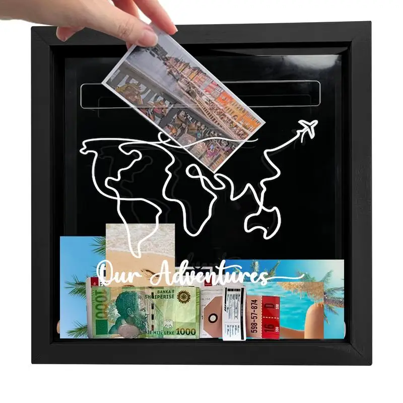 Fai Da Te Fill It Self Travel Adventure Archivio Scatole Con Slot Memory Sorpresa Regalo Per Ricordi Porta Biglietti Per Soldi