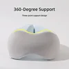 Memory Foam Neck Pillow with EVA Box Portable Folding Colorful Soft Pillow 3