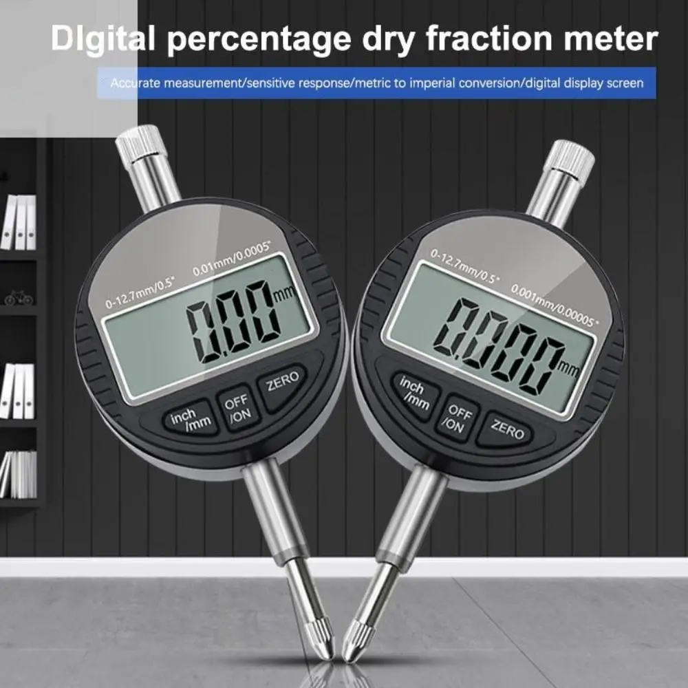Waterproof Precision Digital Dial Indicator Gauge - 0-12.7mm Measurement Range