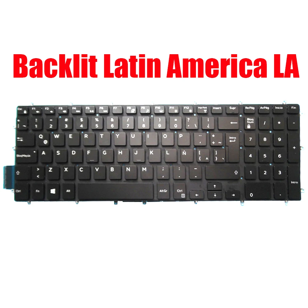 

Backlit Latin America LA Keyboard For DELL For Inspiron 5565 5567 5570 5575 5583 5770 5775 7566 7567 7577 5765 5767 7773 7778