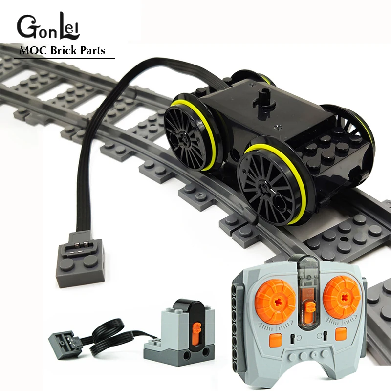 Compatibile Per Le Parti Tecniche Del Motore Del Treno Urbano Multi Power Functions Tool Servo Blocks 10254 Train Engine 88002 Motor Pf Sets