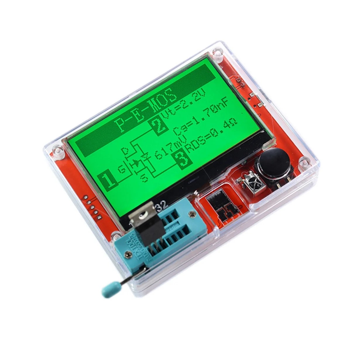Multi-Meter Transistor Tester Tft Diodo Triodo Misuratore Di Capacità Lcr Esr Npn Pnp Mosfet Lcr-T7 T1 T4