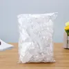 100PCS Disposable Hair Earmuff Dye Transparent Elastic Shower Hair Dye Protection Tool Shield Waterproof Earpack Plastic Wrap 2