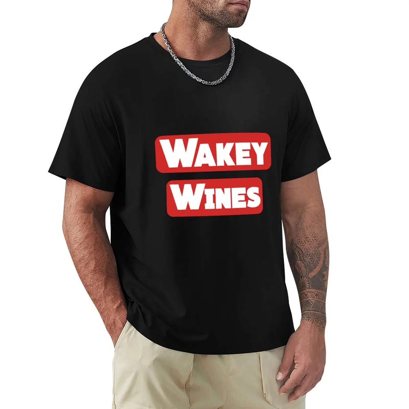 

Wakey Wines for drink lover T-Shirt oversized vintage cute tops cute clothes mens graphic t-shirts