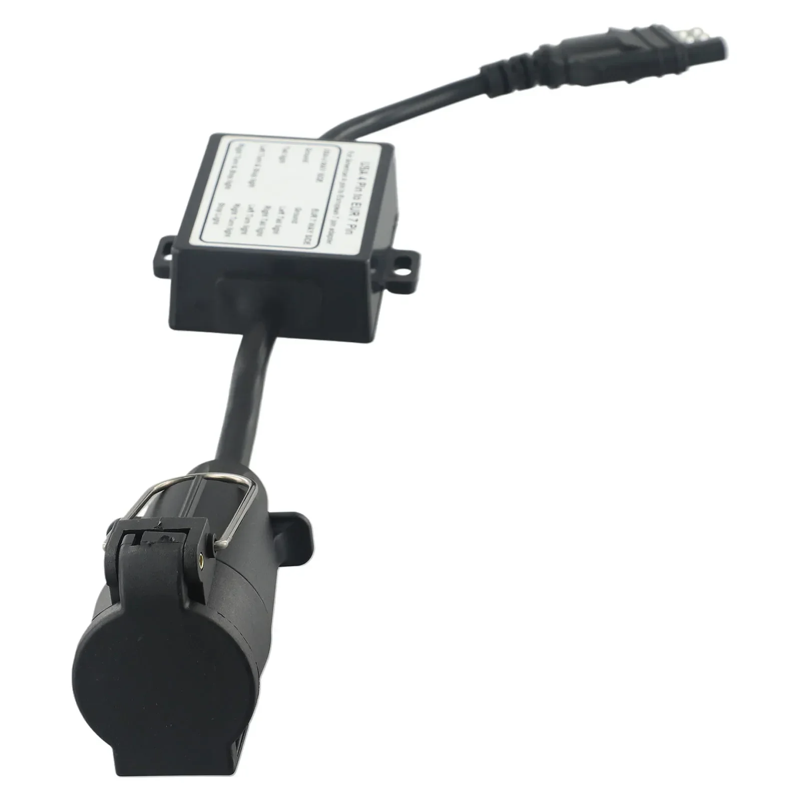 Connettore luce rimorchio da USA a UE Adattatore presa lama a 7 vie Adattatore per presa per veicolo Linker Connettore per rimorchio Adattatore per spina traino per barra di traino  34
