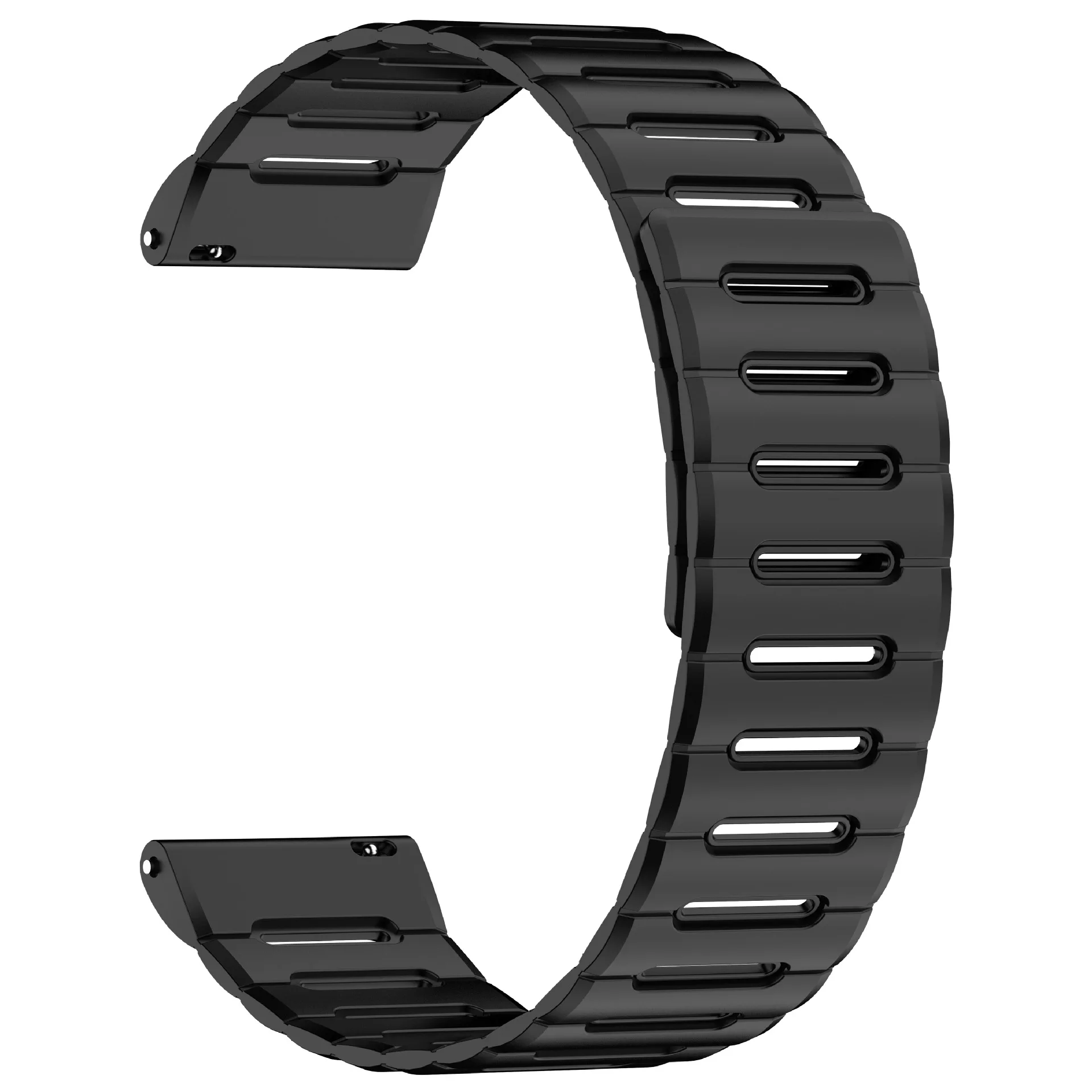 Silicone Magnetic Sports Band Bracelet - 20/22mm Adjustable Strap