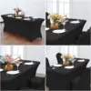 1Pc Spandex Table Cover for 6FT/4FT Table Universal Fitted Stretch Tablecloth for Party, Banquet, Wedding and Events 5