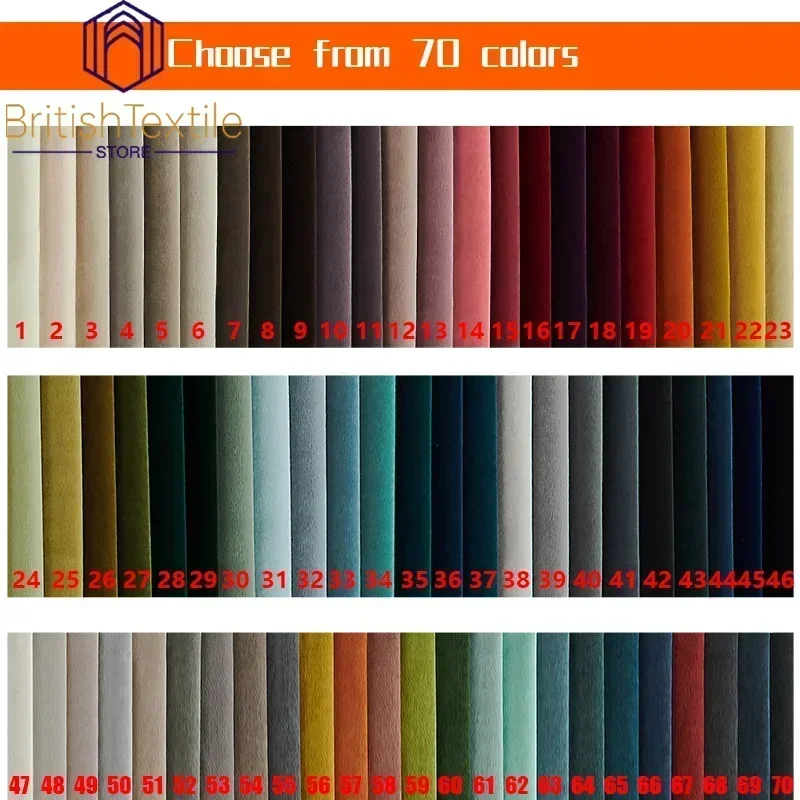 Blackout Curtains Modern Velvet Curtains for Living Dining Room Bedroom Door Window