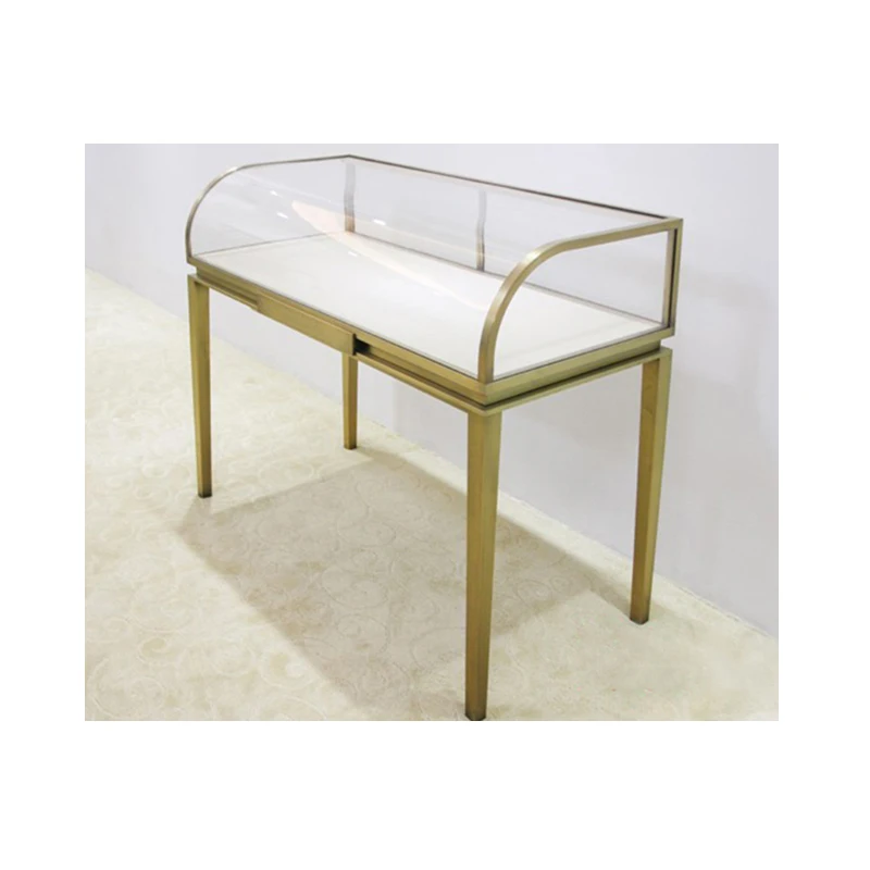 

custom.High End Jewelry Glass Showcase For Jewellery Shop and Store Fixture Led Glass Display Cabinet