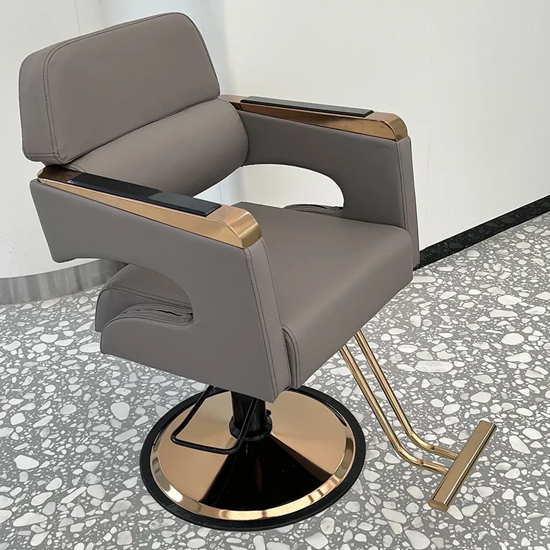 Stool Chair Beauty Salon Adjustable Hairdresser Round Swivel Chair Hydraulic Reception Desk Tattoo Stoel Barbershop Furniture