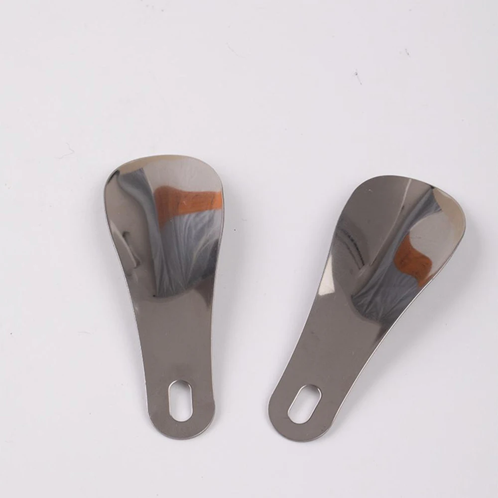 Shoe Corner Ergonomic Design High Quality Stainless Steel Shoe Spoon Shoehorn Shoe Accessories Popular Shoe Artifact Compact