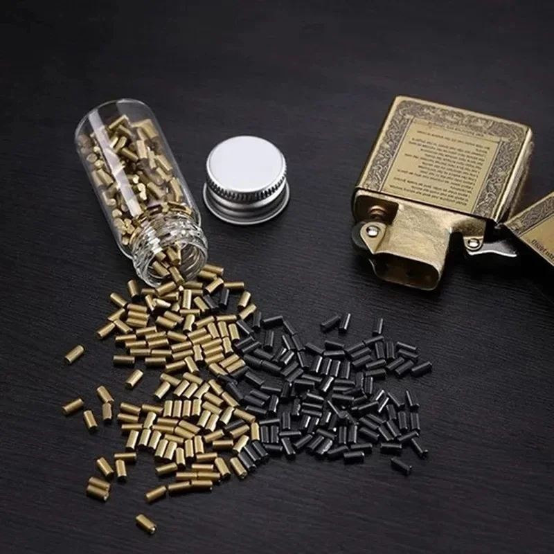 Lighter Flint 100pcs Gold and Black Universal Lighter Flint Stone Cigarette Accessories