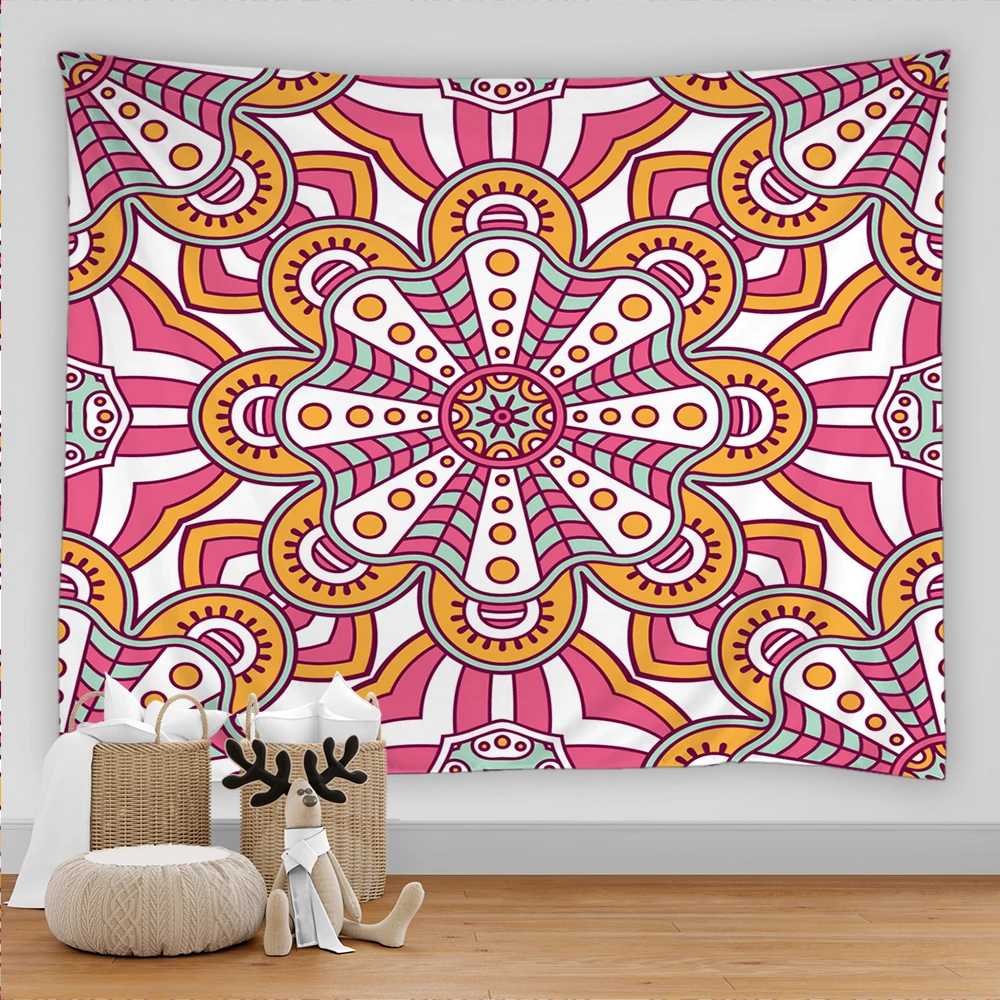 

Tapestry Mandala Magic Decoration Hanging Cloth Sun Moon Witchcraft Psychedelic Art Aesthetics Room Decorative Wall Tapestries