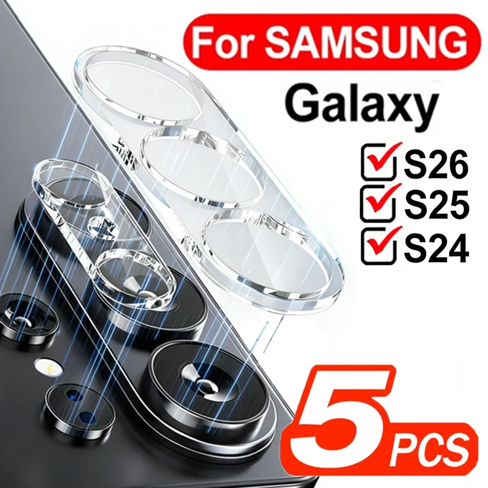 Tempered Glass Camera Protector - HD Clear Back Lens Cover, 1/3/5 Pack