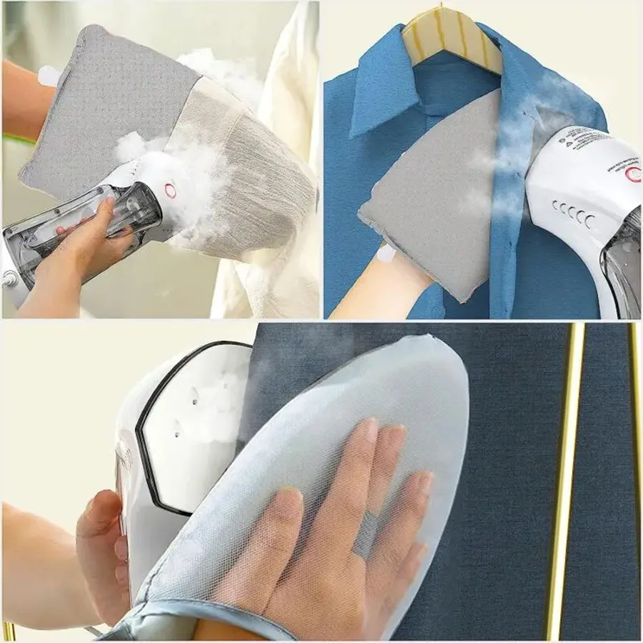 Ironing gloves handheld ironing heat resistant glove mini anti-scald iron pad cover gloves stain garment steamer accessories for clothes