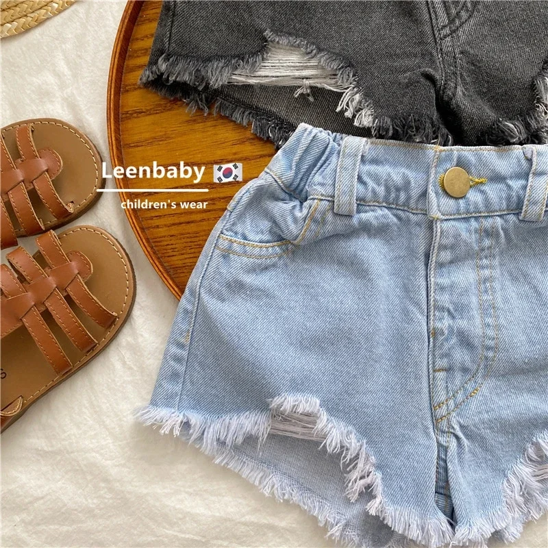 Baby Girls Denim Shorts Summer Jeans Pants Kids Children Casual Clothes