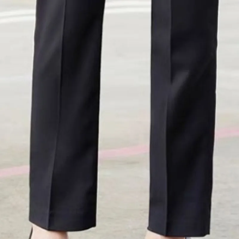 Spring and Autumn Women's Pockets Zipper the Middle Patchwork Slim Solid Color Fashion Casual Elegant Commuter Straight Pants