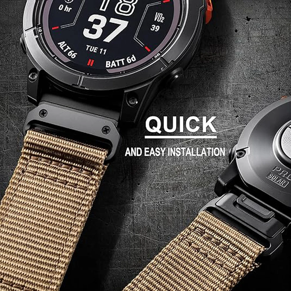Nylon QuickFit Sports Woven Bracelet - 26mm & 22mm Strap
