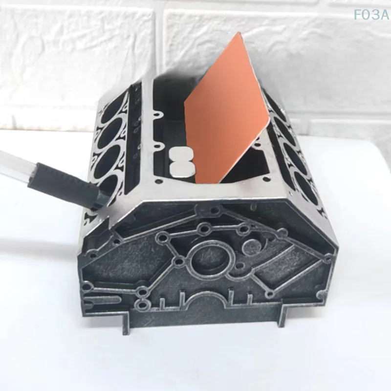 Engine card block pencil holder business organizer displayer ornaments tabletop decoration 1 pc