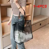 1~4PCS Toys Fashion Practical Mesh Bag Home Furnishing Makeup Bag Wear Resistance Portable Storage Bag Storage Simple 1