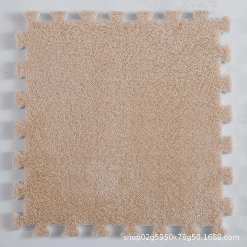 10pcs Soft Plush Baby Play Mat EVA Foam Children's Carpet Interlocking Exercise Tiles Floor Carpet And Rug for Kids Pad 30x30 CM