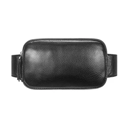Unisex Leather Waist Pack (Black)