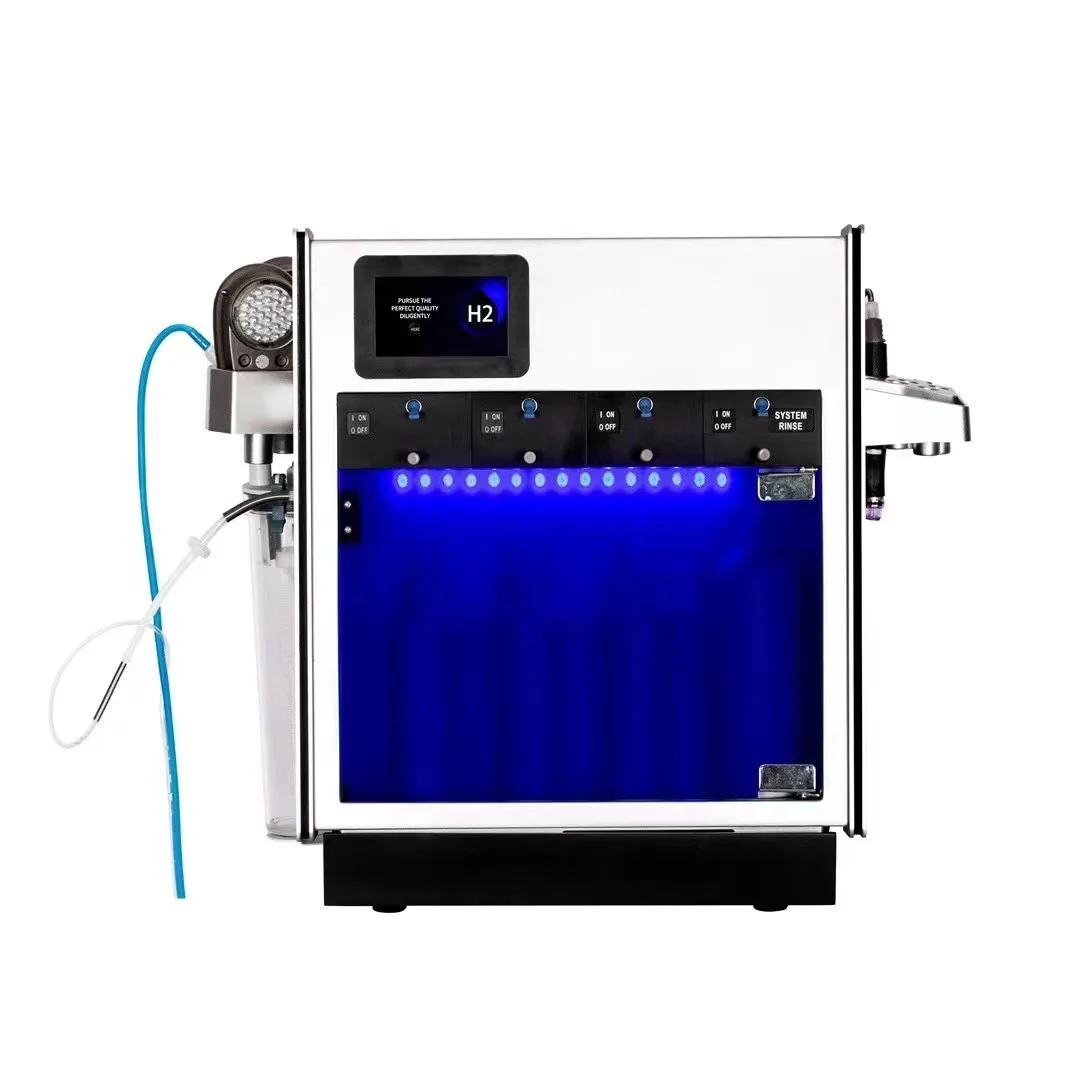 Portable Facial Hydra Dermabrasion Machine H2O2 Small Bubbles Deep Cleans Blackheads and Acne