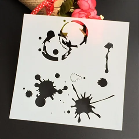 

1PC Layering Plastic Stencil Template For DIY Scrapbooking Photo Album Paper Cards Craft New Duster Spray Fondant