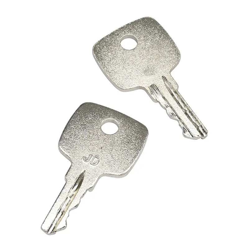 2PCS Ignition Keys AR51481 AT195302 Compatible with John Deere Combine 1165 3300 4400 4420 Tractor 1020 1120 1030 1130 Loader