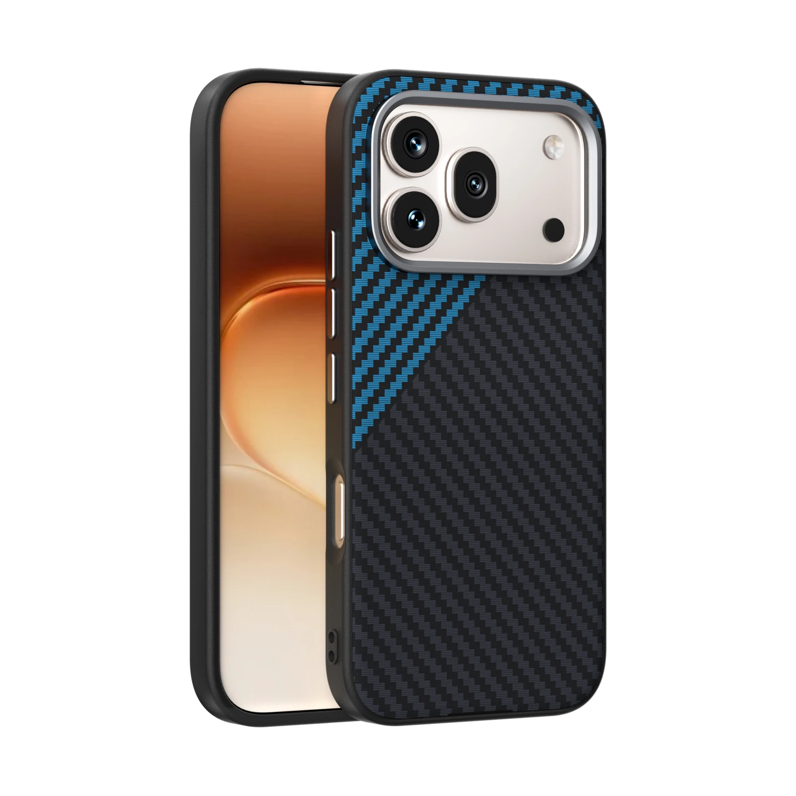 Carbon Fiber MagSafe-Compatible TPU Soft Phone Case