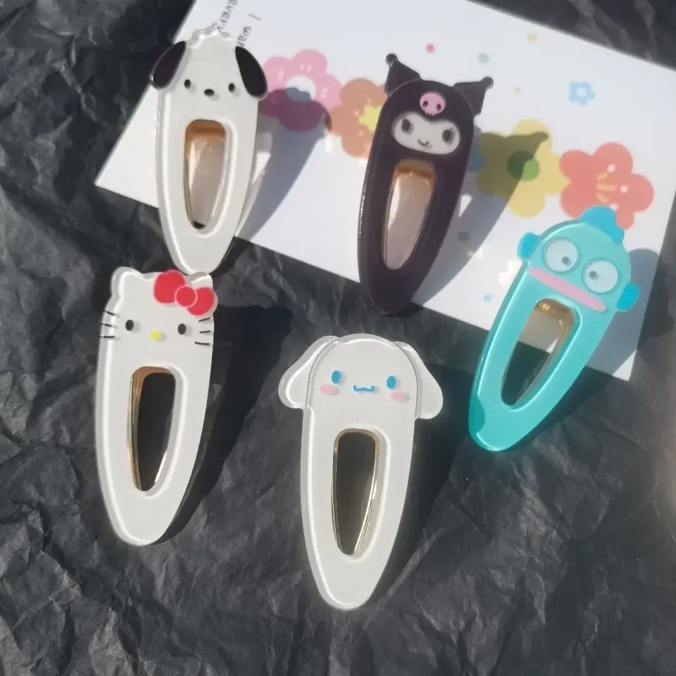 

HelloKittys Kuromi Melody Cinnamoroll зажим с героями мультфильмов, зажим, повязка на голову, детские модные аксессуары для волос, подарок