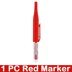 Deep Hole Long Nib Markers for Waterproof Art and Woodworking (1 PC Red Marker)
