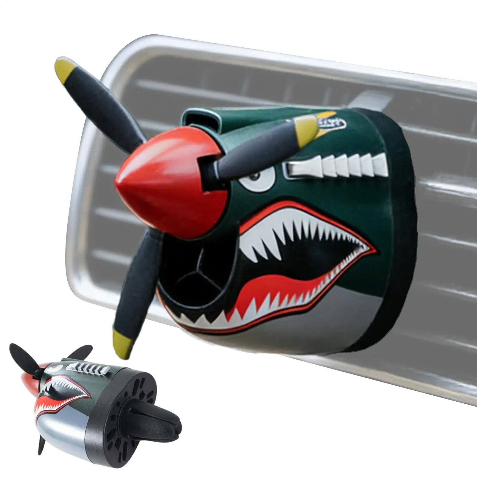 Fighter Plane Shark Car Vent Air Freshener - Creative Odor Eliminator & Scent Diffuser for Vehicle Interior Decor