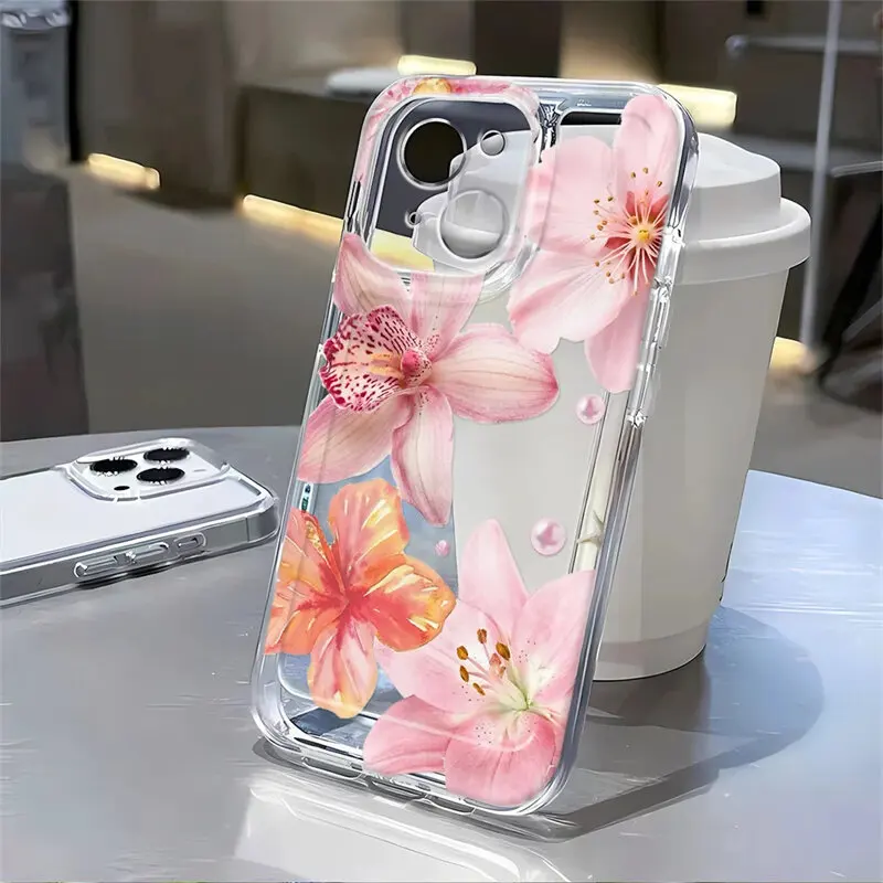 Honeybee Floral Phone Case - Elegant Design