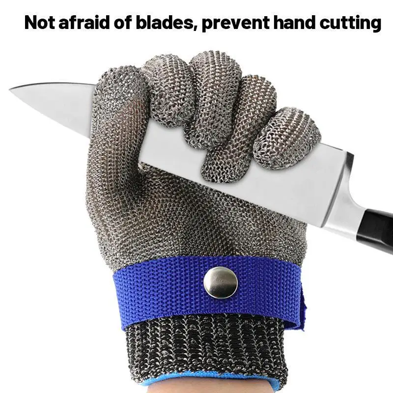 Gloves Stainless Steel Anti-cut Safety Wear-resistant Hand Protective Metal Meat Mesh for Butcher Home And Garden Kitchen