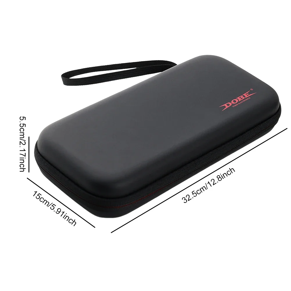 For Switch 2 Carrying Case with 8-Bit Game Cartridge Storage Box Portable Storage Bag W/ Mesh Pocket Protective Travel Bag