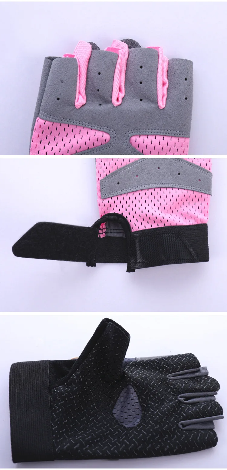 Description Picture 4 of itemCycling Fitness Gloves for Men Women Gym Motorcycle Summer Bicycle Fingerless Anti-slip Sports Weightlifting Breathable Gloves