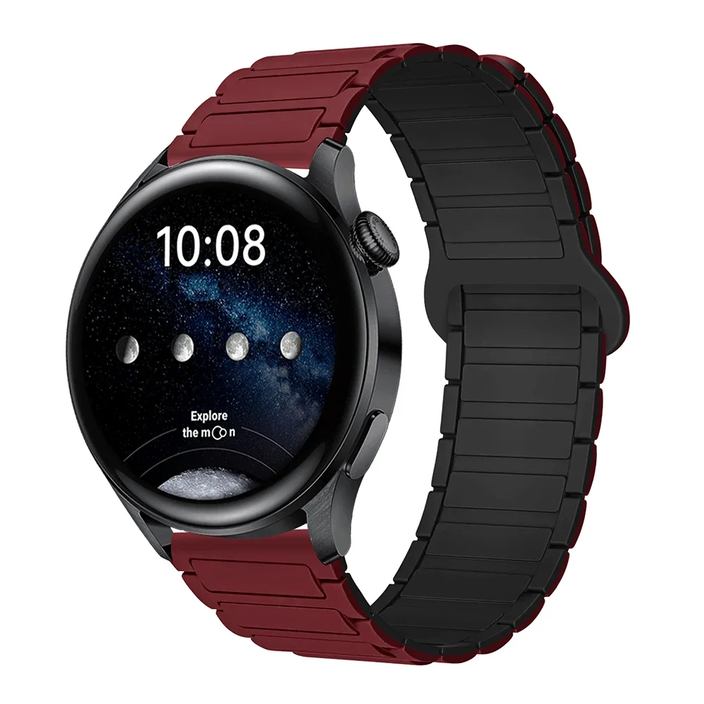 Magnetic Loop Silicone Bracelet Watch Strap - 22mm