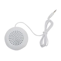 Mini 3.5mm Jack Wired Pillow Speaker for MP3 MP4 CD Player Phone Radio Portable Outdoor Sports Audio Stereo Universal White 1