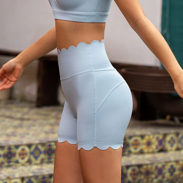 High Waist Yoga Shorts Women Hip Lift Gym Fitness Running Shorts Slim Fit Workout Clothes Quick-drying Breathable Sports Shorts