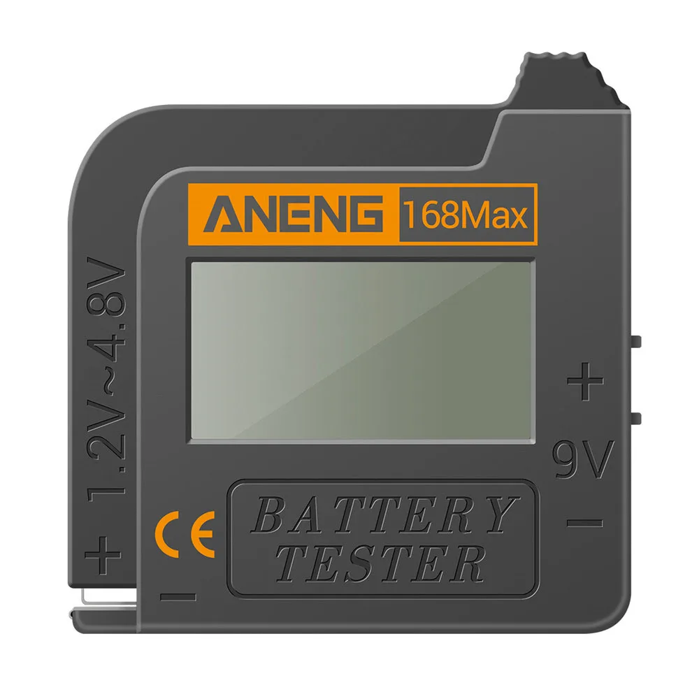 AN-168 Portable Digital Battery Tester Lithium Battery Power Capacity Test Voltage Analyz Display Check AAA AA Button Cell Test