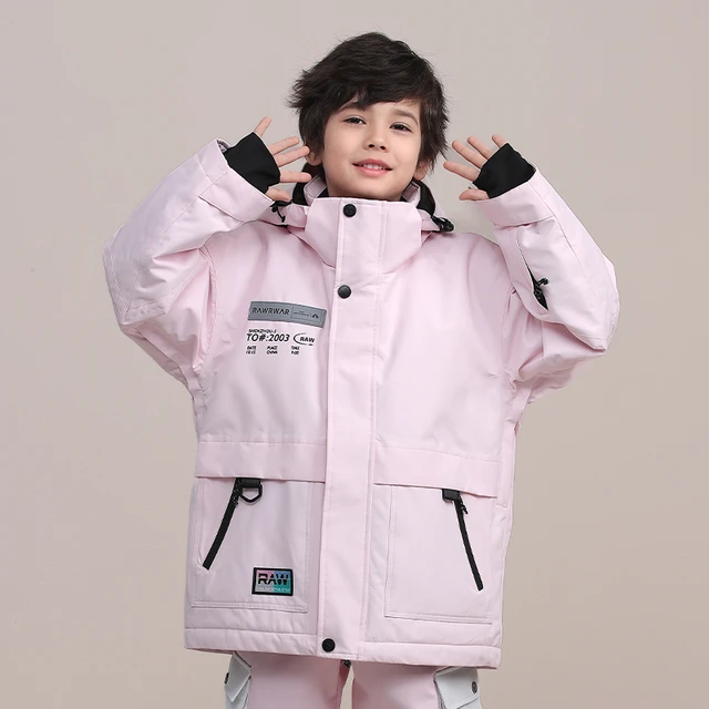 Chaqueta y pantalones de esquí para niños, trajes de nieve para niñas,  abrigo y pantalones de Snowboard, trajes de nieve para niños,-30 grados -  AliExpress