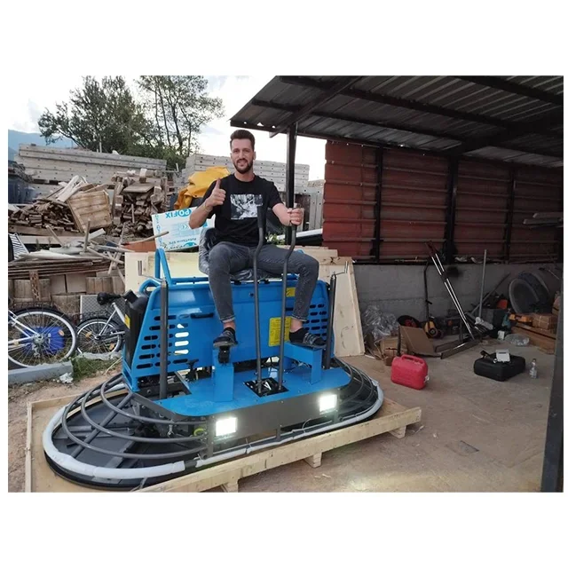 Concrete Leveling Trowel Advanced Design Max Speed 3600 Driving Type Troweling Machine For Construction