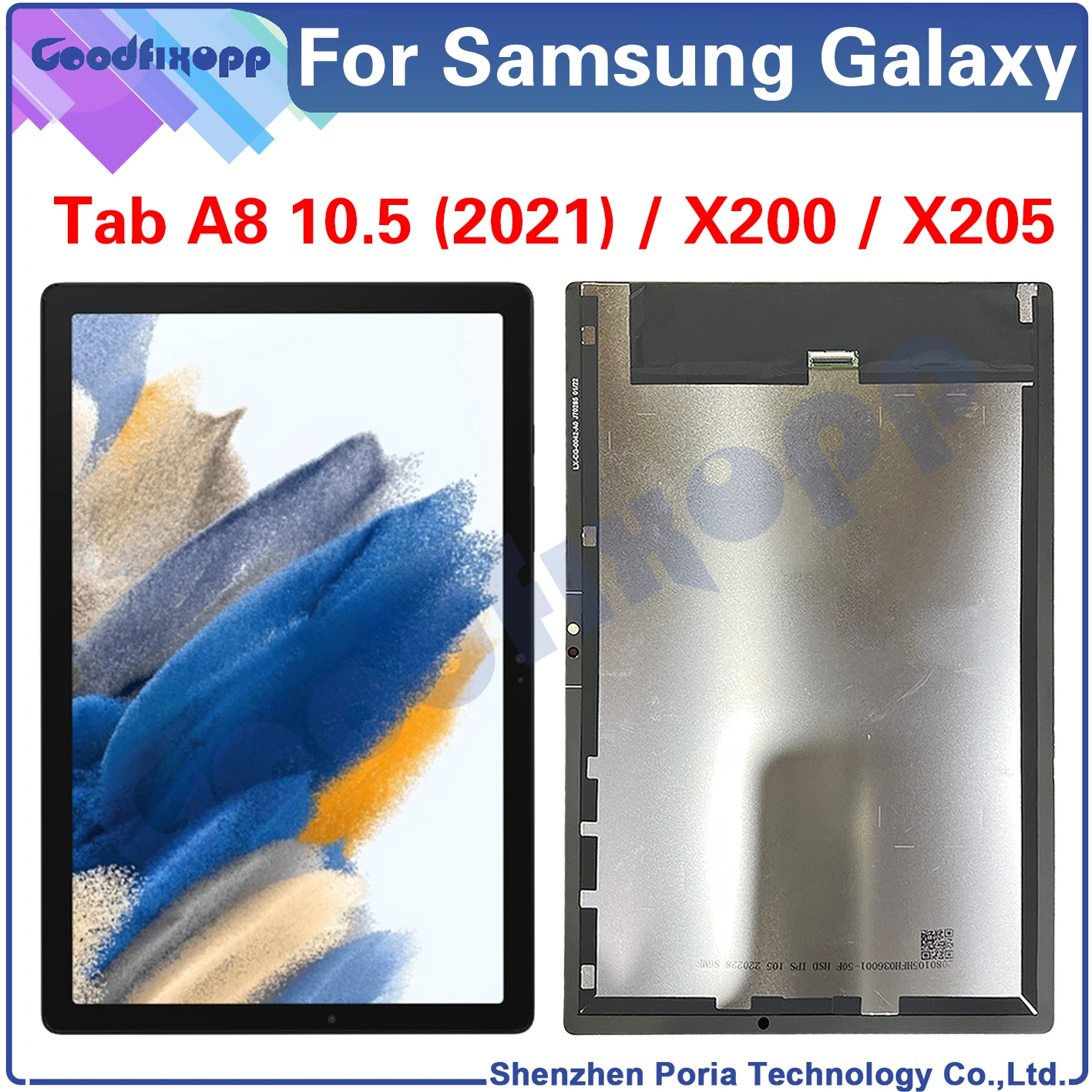 Pro Samsung galaxy tab dálnice a8 10.5 2021 SM-X200 SM-X205 X200 X205 X205C obrazovka sklo čočka LCD displej dotek digitizér spojování