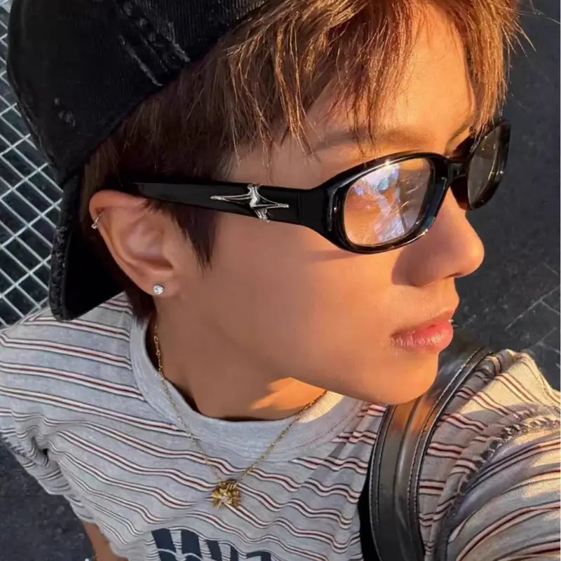 World Fashion Trend Oval Micro Curved Women's Sun glasses Leisure Travel Outdoor Cycling Sunscreen UV400 Men's Luxury Sunglasses - Image 3