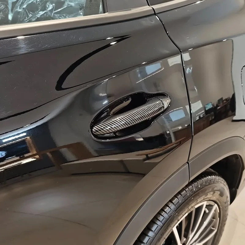 4 Pezzi Cover Maniglia Auto Cromata Per Chevrolet Silverado 1500 2014-2024 - Protezione Esterna In ABS Tono Argento - 2