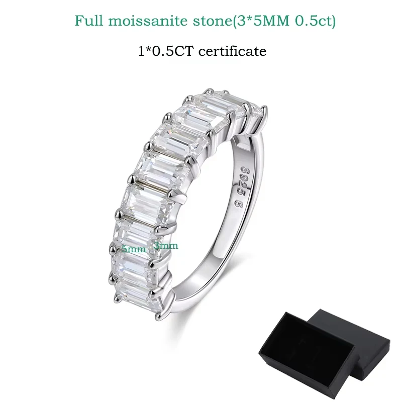 0.5CT Emerald Moissanite