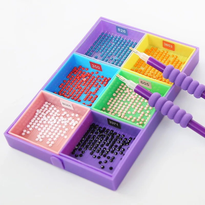 Diamond Painting Diamond Painting Accessories Diamond Painting Accessory Box 7 Grid Palette Diamond Painting Tools Kits Large Capacity Diamond Painting Tray Drill Plate Beading Plates