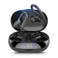 Original Wireless Earphones Ture Wireless Earbuds Ear Hook Sports HiFI Stereo Waterproof Headset With Mic TWS Headphone 1